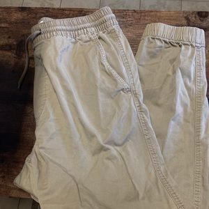 Khaki joggers